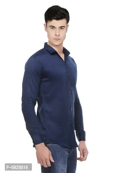Balino London Navy Cotton Shirt For Men