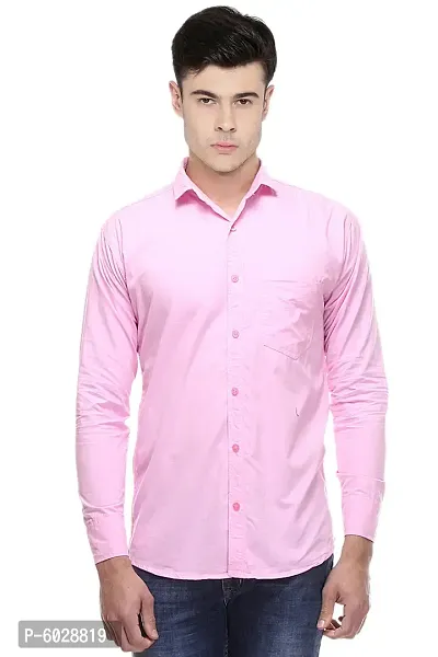 Balino London Pink Cotton Shirt For Men