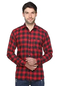 Balino London Red Check Shirt For Men-thumb1