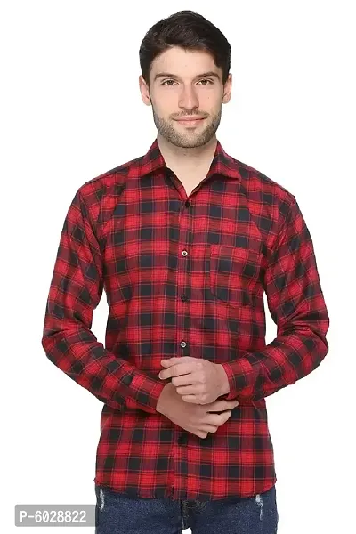 Balino London Red Check Shirt For Men-thumb2