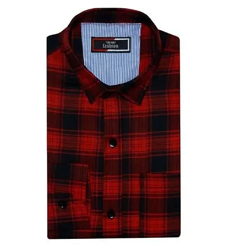 Cotton Checked Regular Fit Casual Shirt