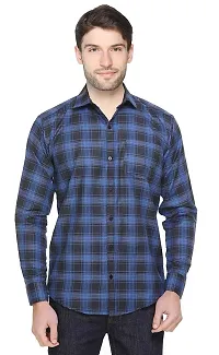 Balino London Blue Check Shirt For Men-thumb3