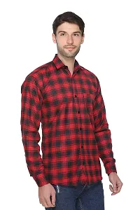 Red Check Shirt For Men-thumb2