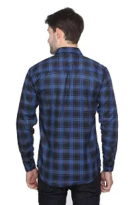 Blue Check shirt For Men-thumb1