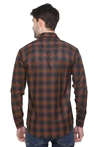 Brown Check shirt For Men-thumb1