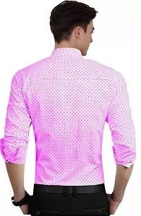 Pink Printed Shirt For Men-thumb1