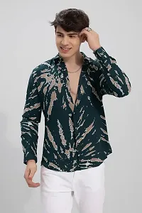 Reliable Multicoloured Polycotton Printed Long Sleeves Casual Shirt For Men-thumb3