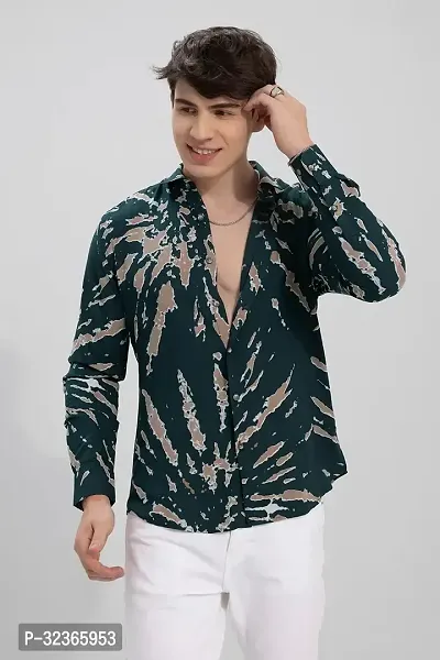 Reliable Multicoloured Polycotton Printed Long Sleeves Casual Shirt For Men-thumb4