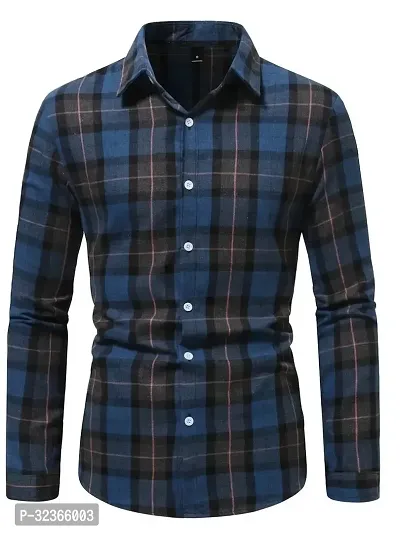 Stylish Multicoloured Checked Long Sleeves Shirt For Men-thumb4