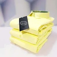 Reliable Yellow Cotton Solid Long Sleeves Casual Shirt For Men-thumb1