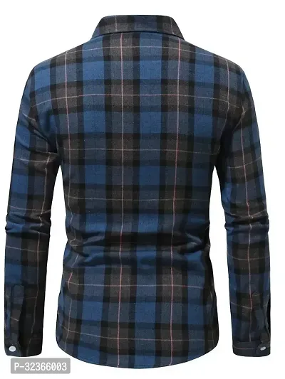 Stylish Multicoloured Checked Long Sleeves Shirt For Men-thumb5