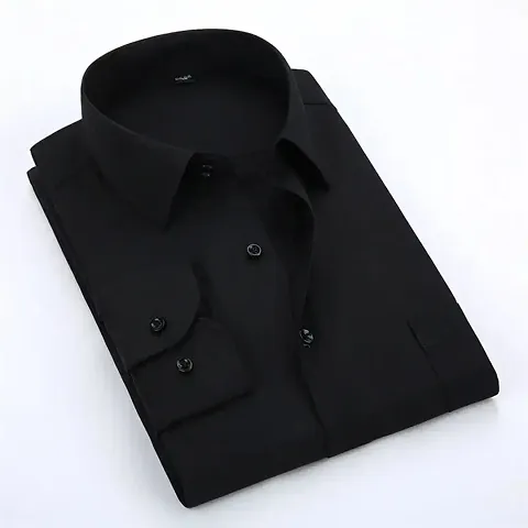 Trendy Long Sleeves Solid Regular Fit Casual Shirt For Men