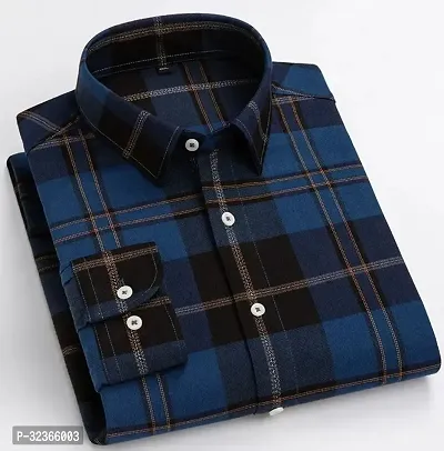 Stylish Multicoloured Checked Long Sleeves Shirt For Men-thumb0