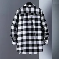 Reliable Multicoloured Cotton Checked Long Sleeves Casual Shirt For Men-thumb1