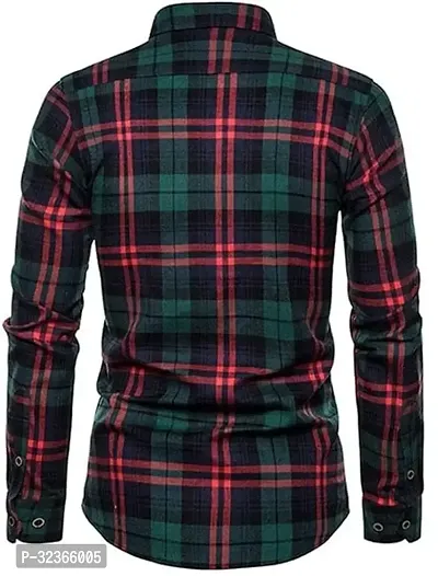 Reliable Multicoloured Cotton Checked Long Sleeves Casual Shirt For Men-thumb3