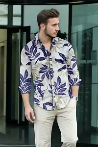 Reliable Multicoloured Cotton Printed Long Sleeves Casual Shirt For Men-thumb3