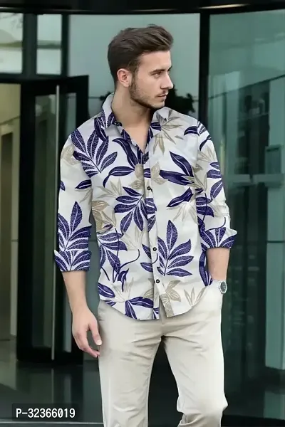 Reliable Multicoloured Cotton Printed Long Sleeves Casual Shirt For Men-thumb4