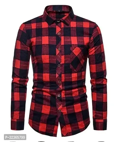 Reliable Multicoloured Cotton Checked Long Sleeves Casual Shirt For Men-thumb2