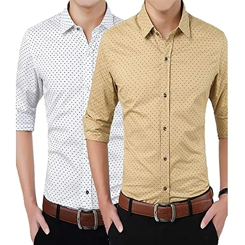 Combo of and dotted Casual Shirt By Star Enterprises