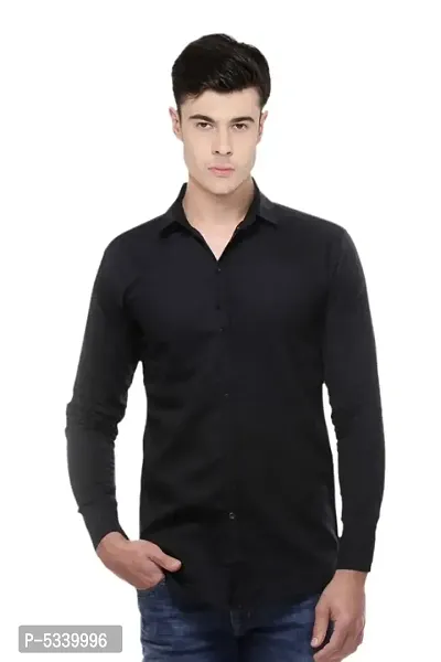 Men's Premium Plain Long Sleeves Regular Fit Casual Shirts