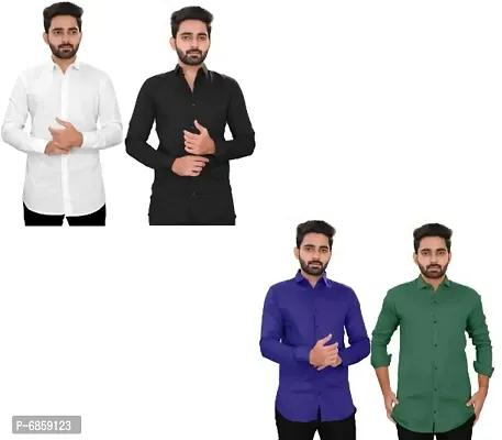 Combo of 4 Casual Shirts for Men