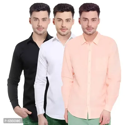 Combo of 3 Casual Shirts for Men-thumb0
