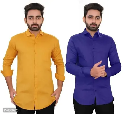Combo of 2 Casual Shirts for Men-thumb0