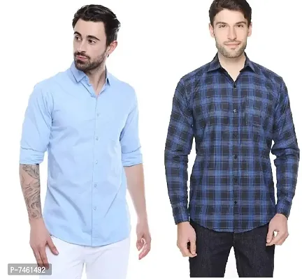 Combo of 2 Casual Shirts for Men-thumb0