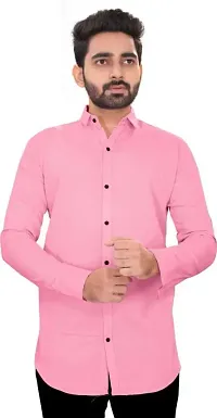 Stylish Multicoloured Solid Long Sleeves Shirt For Men Pack Of 2-thumb1