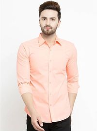 Multicoloured Cotton Solid Casual Shirts For Men-thumb1