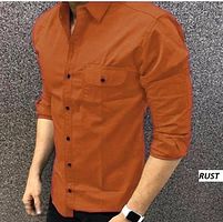 Classic Cotton Solid Casual Shirts for Men-thumb1