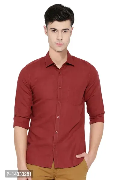 Multicoloured Cotton Solid Casual Shirts For Men-thumb3