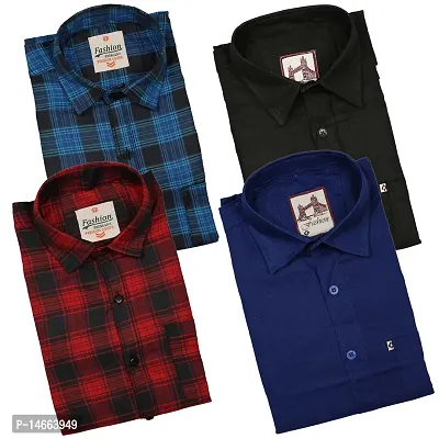 Combo of 4 Multi Shirts For Men-thumb0