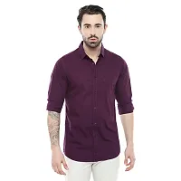 Stylish Multicoloured Solid Long Sleeves Shirt For Men Pack Of 3-thumb1