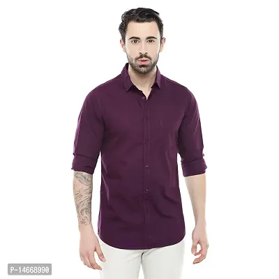 Stylish Multicoloured Solid Long Sleeves Shirt For Men Pack Of 3-thumb2