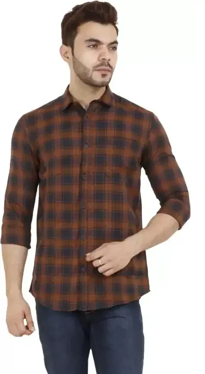 Trendy Checked Long Sleeves Shirts for Men