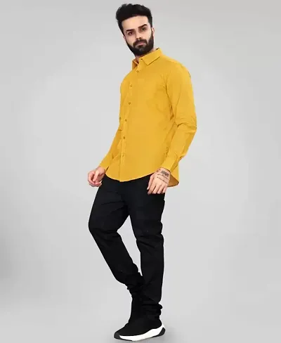 Men Stylish Blend Short Sleeves Slim Fit Casual Shirt