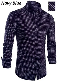 Multicoloured Cotton Blend Printed Casual Shirts For Men-thumb2