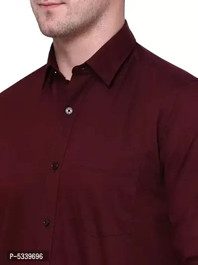 Premium Plain Long Sleeves Regular Fit Casual Shirt For Men-thumb5