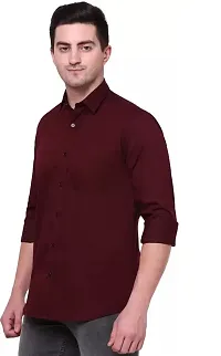 Premium Plain Long Sleeves Regular Fit Casual Shirt For Men-thumb1