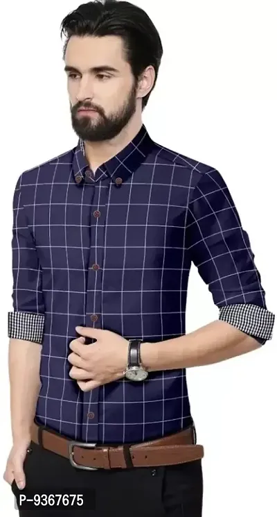 Classic Cotton Checked Casual Shirts for Men-thumb2