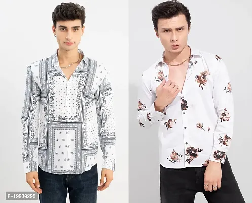 Surat Printed shirts for Men, Pack of 2-thumb0