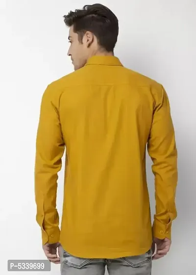 Premium Plain Long Sleeves Regular Fit Casual Shirt For Men-thumb2