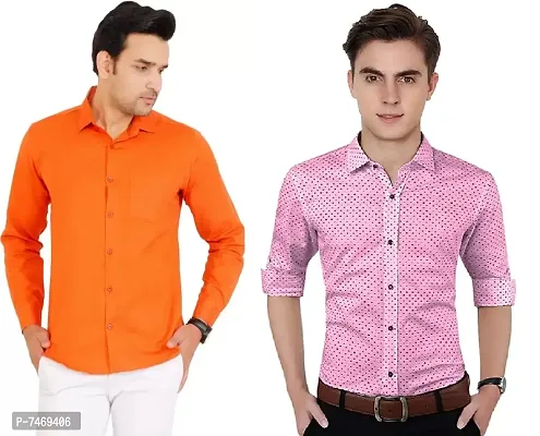 Casual Shirts for Men Combo of 2-thumb0