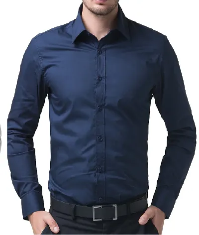 Men's Plain Full Sleeve Shirts for Men for Formal Wear Cotton Shirts,Available Sizes M=38,L=40,XL=42
