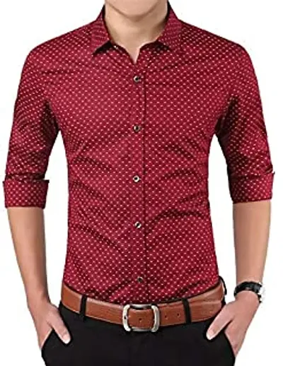 Classic Dotted Formal Shirts for Men