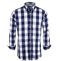 Classic Cotton Solid and Checked Casual Shirt for Men, Pack of 2-thumb2