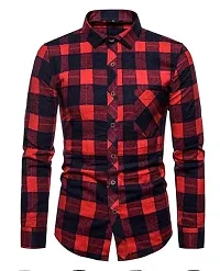 Balino London Brown Check Shirt For Men-thumb1