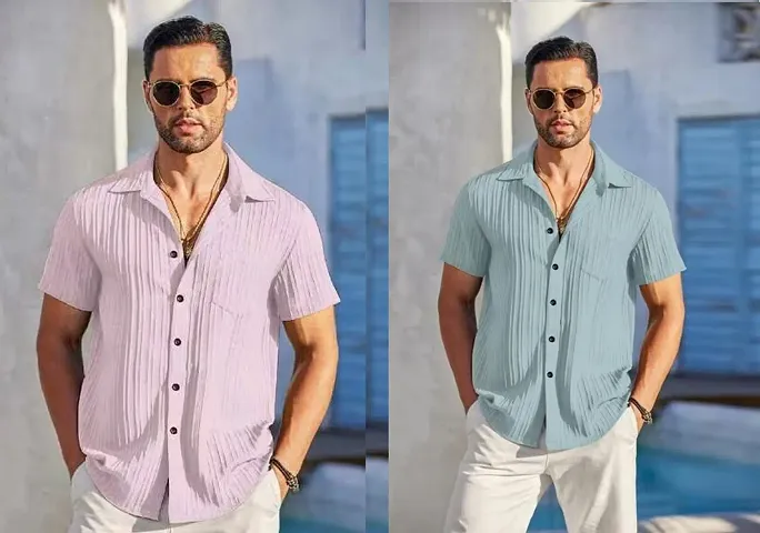 Must Have Cotton Blend Short Sleeves Casual Shirt 