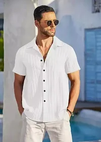 Stylish Cotton Blend Casual Shirt for Men Pack of 2-thumb2